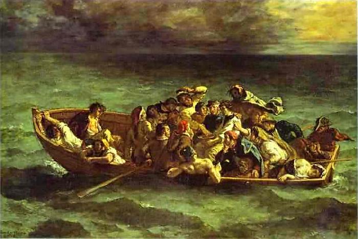 Eugene Delacroix The Shipwreck of Don Juan Norge oil painting art